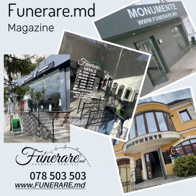 Филиалы компании Funerare.md в Кишинёве, Бельцах, Оргееве, Чимишлии.