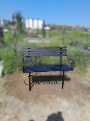 Scaun din metal pentru cimitir