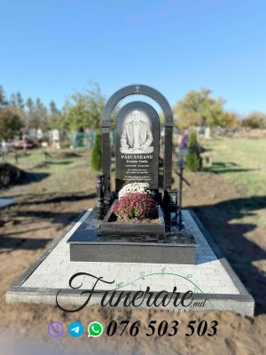 Monument funerar din granit instalat în raionul Cimișlia – Funerare.md
