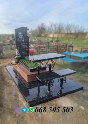 Monument funerar din granit Cahul – Instalare profesională Funerare.md