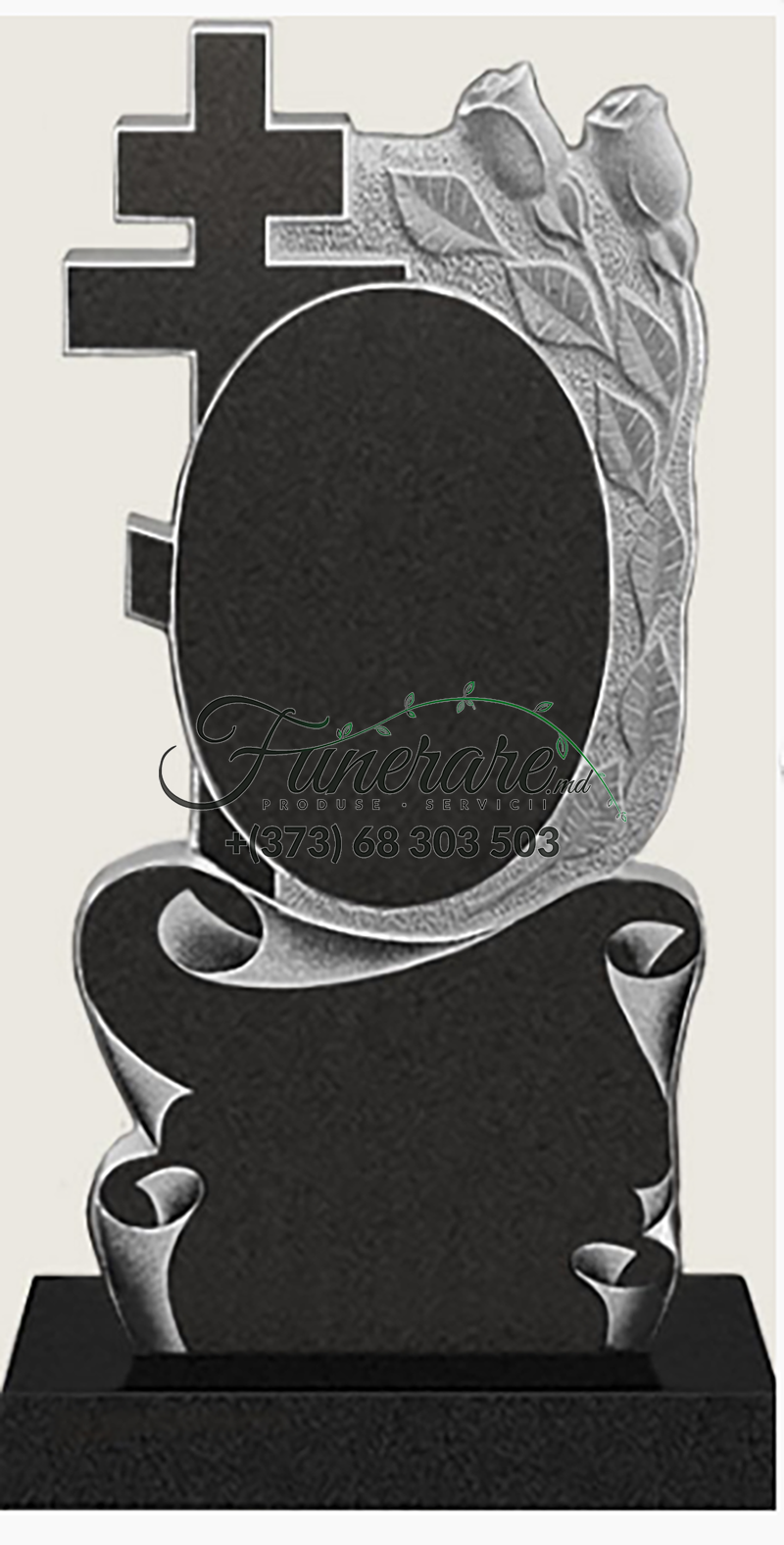 Памятник черный гранит 0131