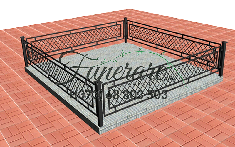 Кованые металлические ограды для кладбища 0353