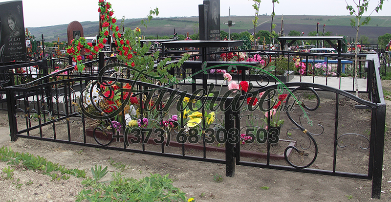 Gard din metal forjat pentru cimitir 0360