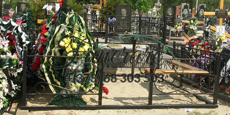 Gard din metal forjat pentru cimitir 0362