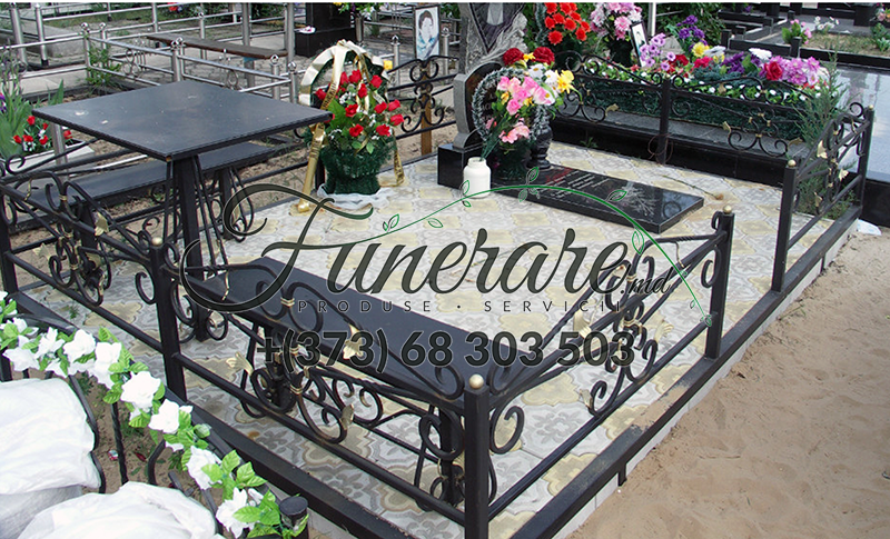 Gard din metal forjat pentru cimitir 0363